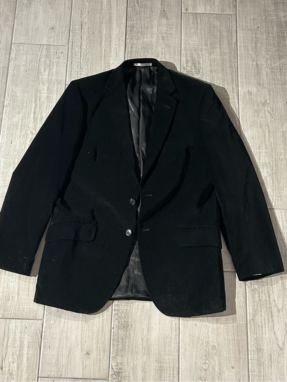 STONES Men's Black Blazer - Classic Two-Button Suit Jacket